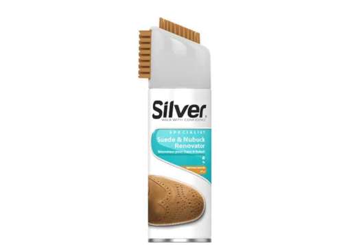 Silver Suede Shoe Spray light brown