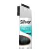 Silver Suede Shoe Spray black