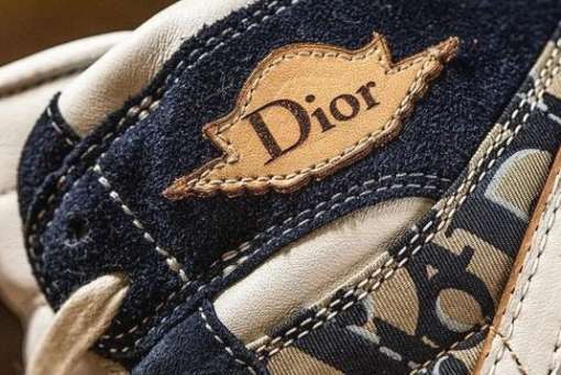 Dior x Nike Air Jordan High Top Navy Blue