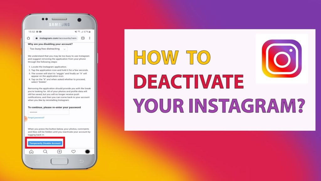 Delete or Deactivate Your Instagram Account